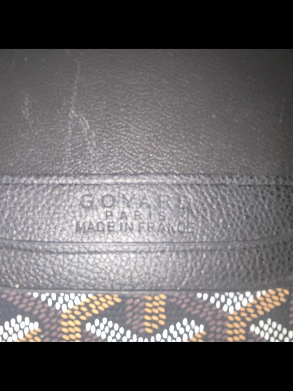 Goyard Black & Brown Signature Goyardine Card Holder - Picture 4 of 4